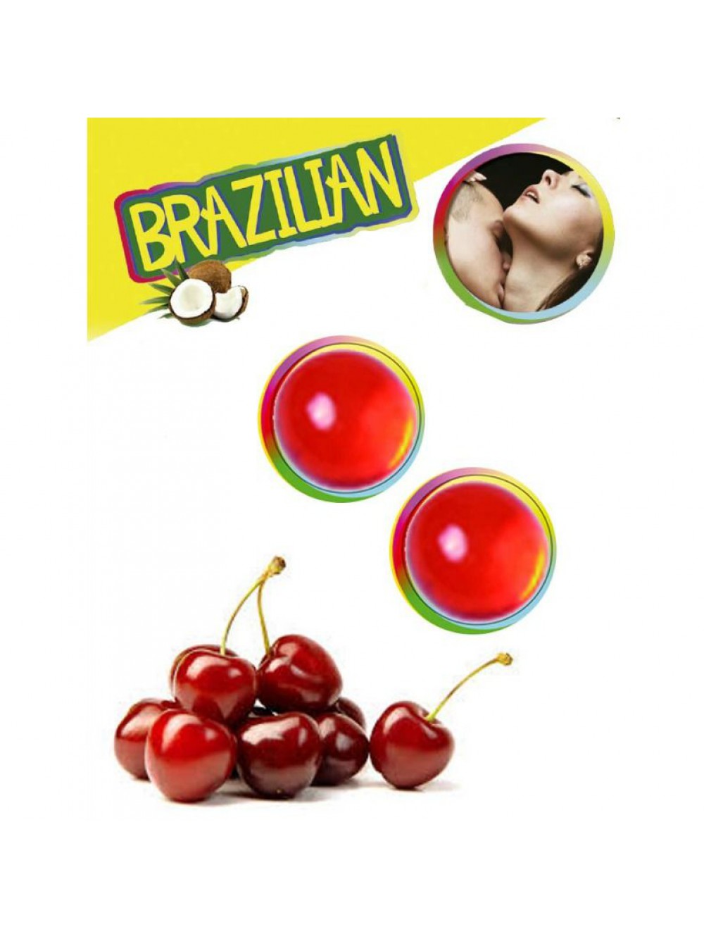 2 BRAZILIAN BALLS CHERRY 8435097333854