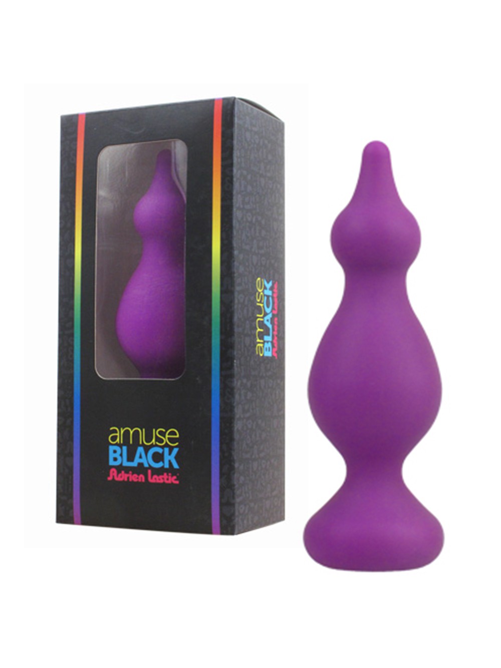 ADRIEN LASTIC AMUSE BLACK M ANAL PLUG PURPLE