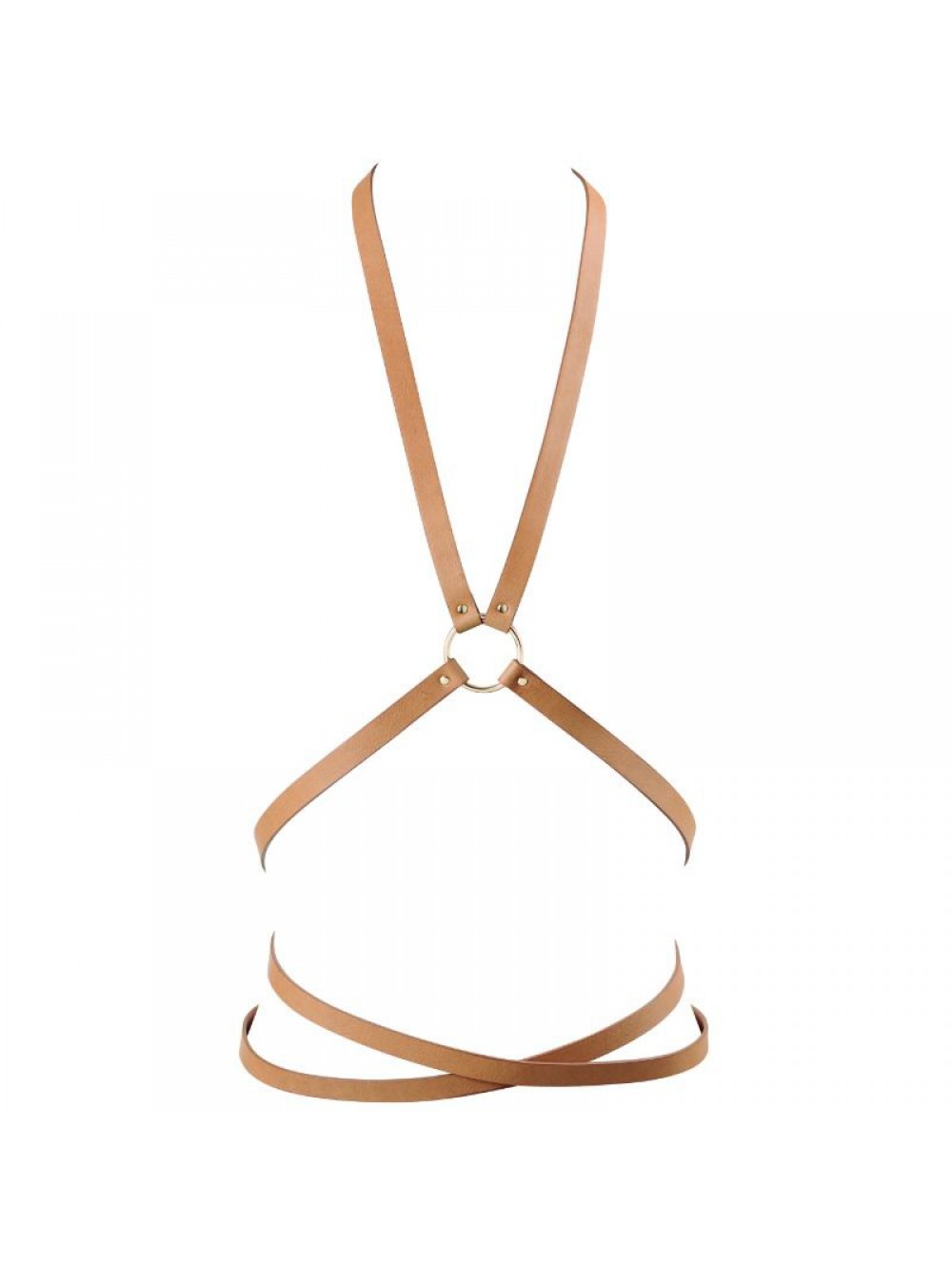 BIJOUX INDISCRETS MAZE MULTI-WAY HARNESS BROWN 8436562011406