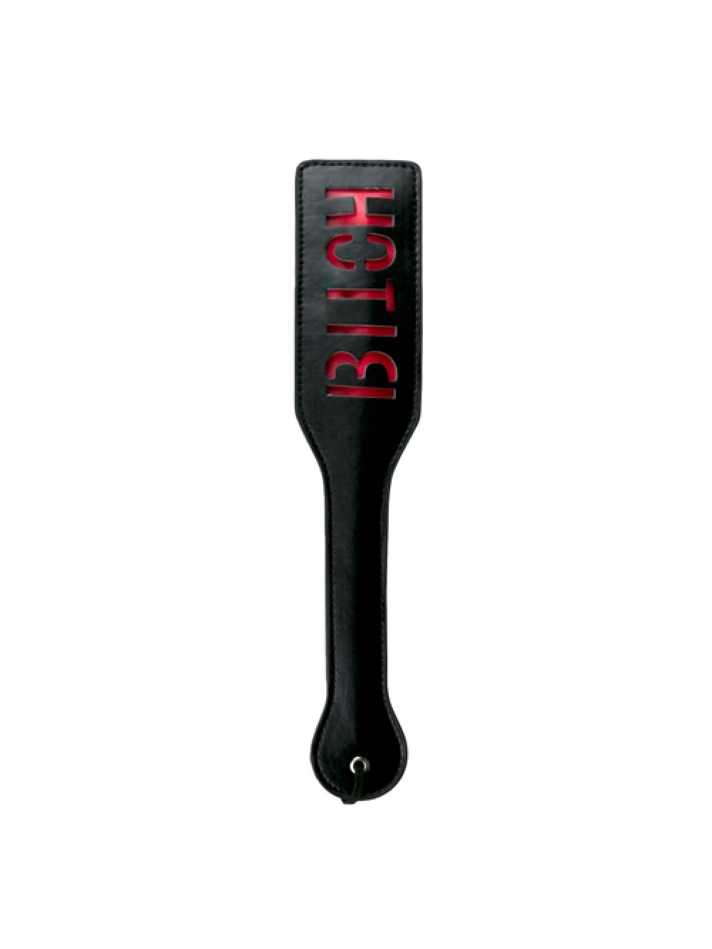 Black Leather Paddle - Bitch 8718627527450