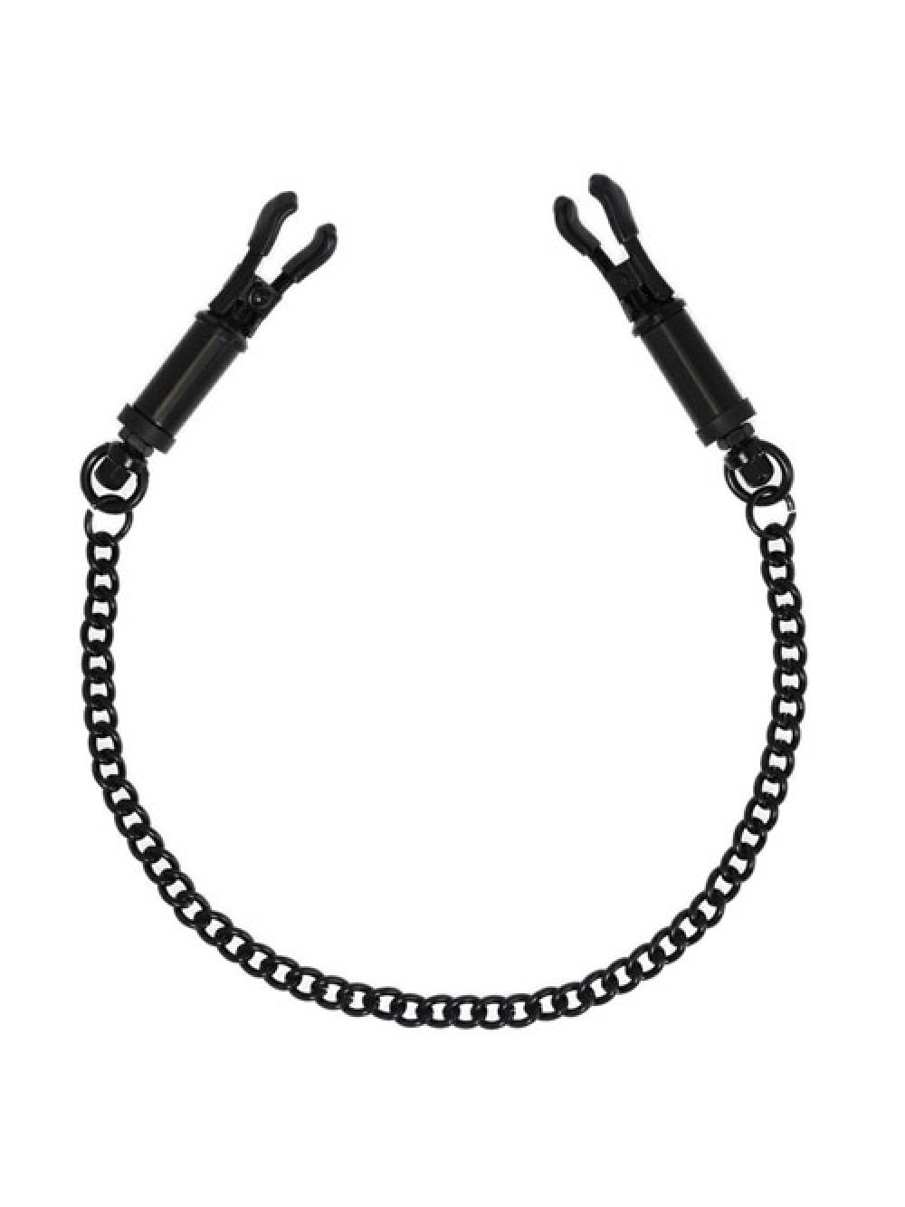Black Nipple Clamps With Chain 8718924231296
