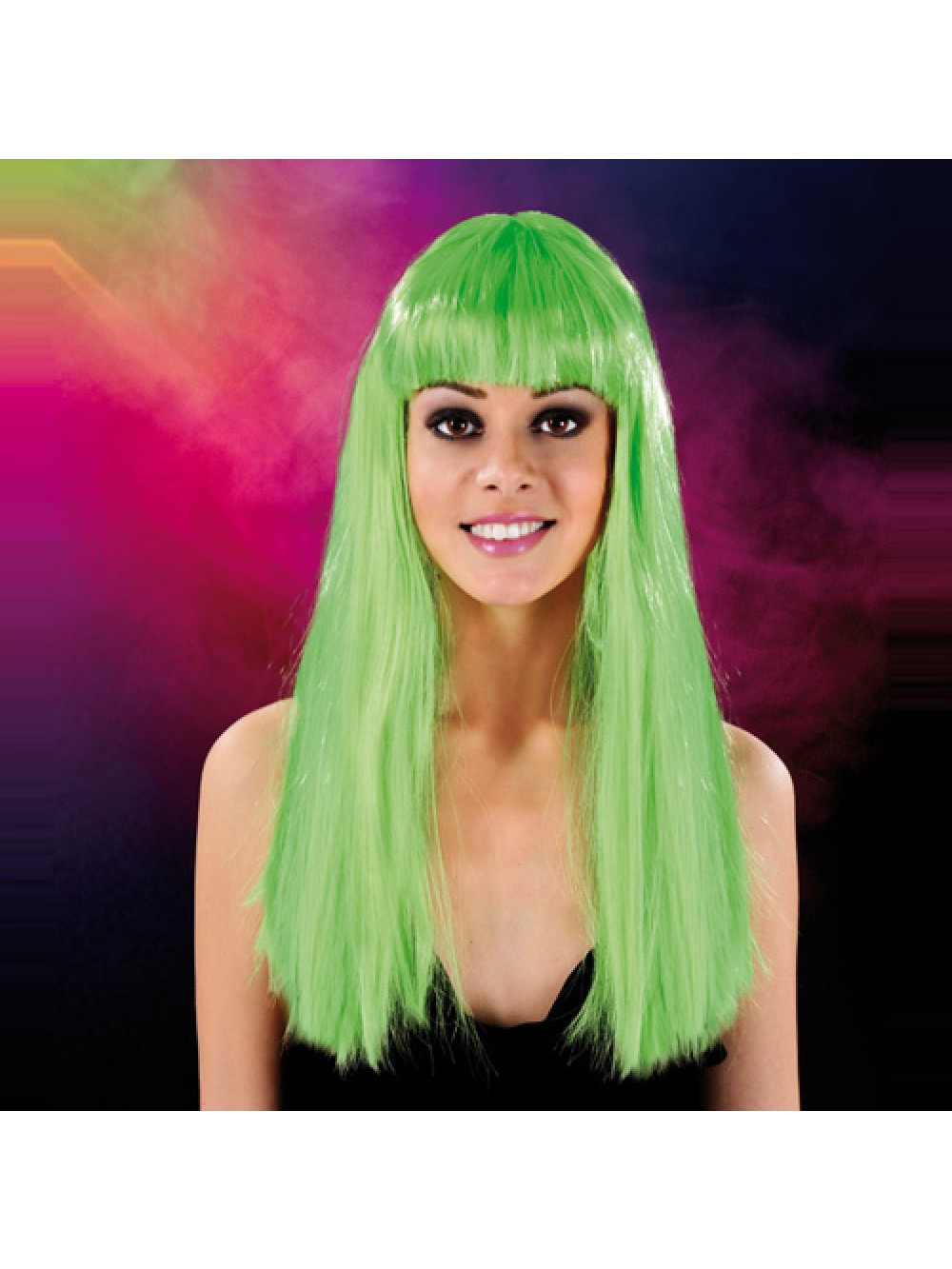 Cabaret Wig Green Long 3479225410029