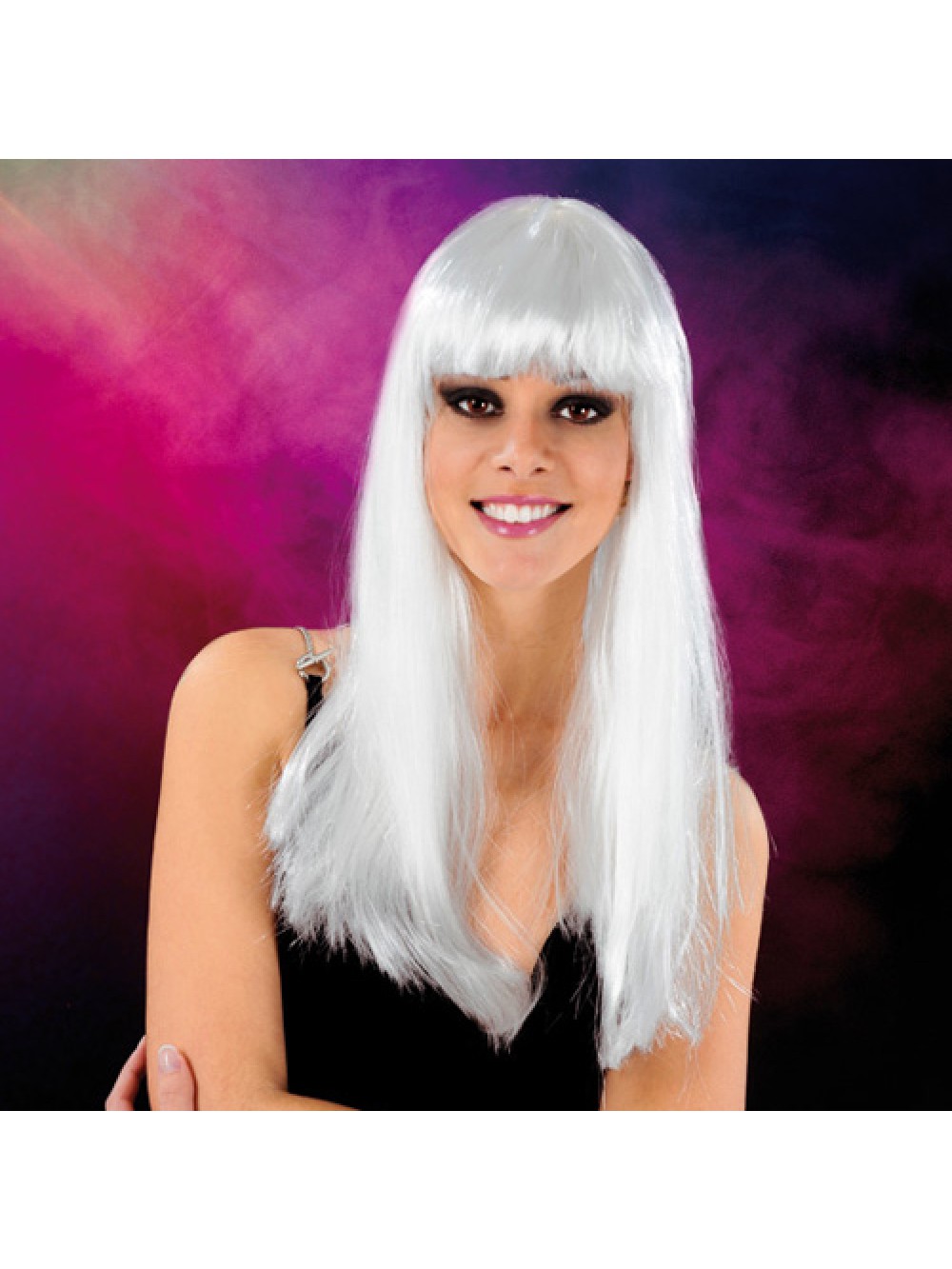 Cabaret Wig White Long 3479225410067