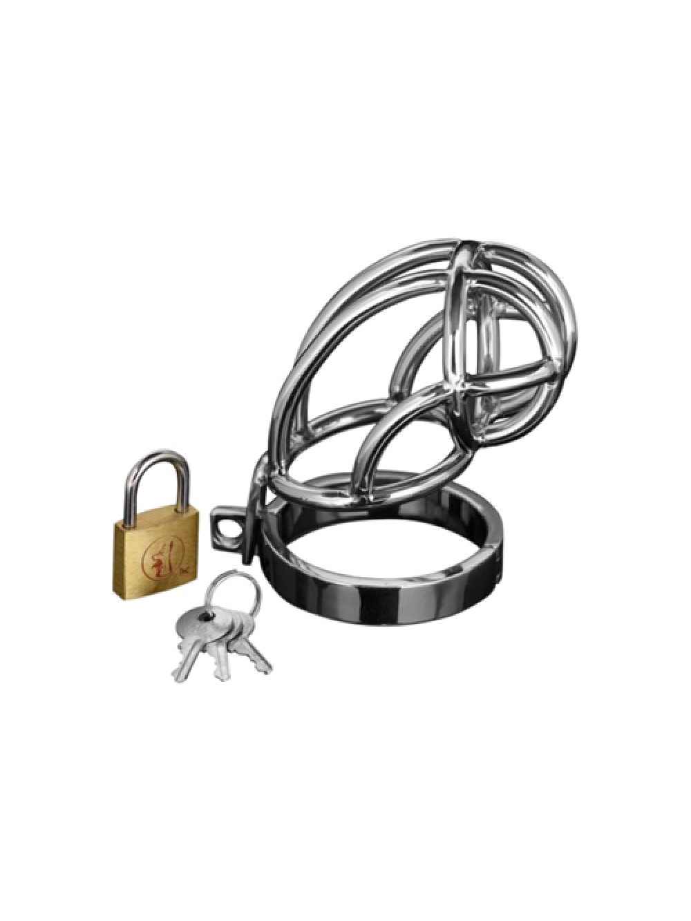 Captus Stainless Steel Locking Chastity Cage 848518005694