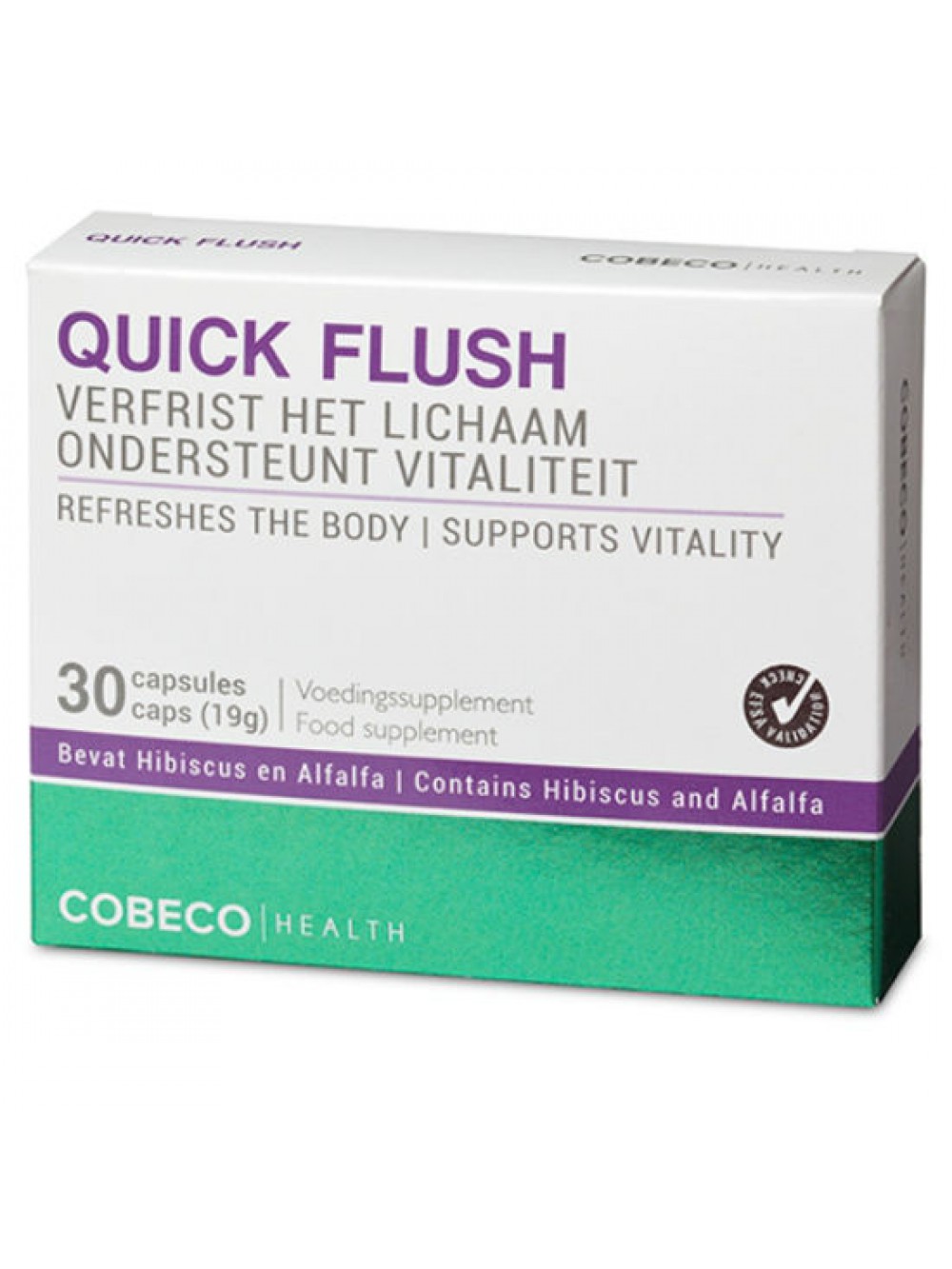 COBECO QUICK FLUSH 30 CAPS FLATPACK EN/EL 8717344179829