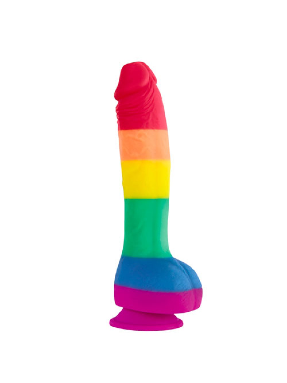 Colours Pride Edition 8 Inch Realistic Silicone Dildo With Balls 657447097188