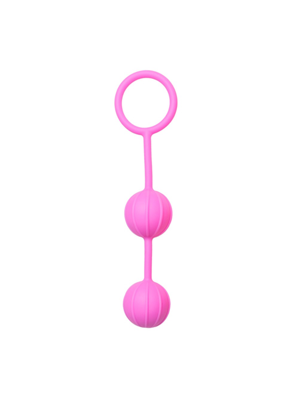 Easytoys Vertical Ribbed Geisha Balls - Pink 8718627522028