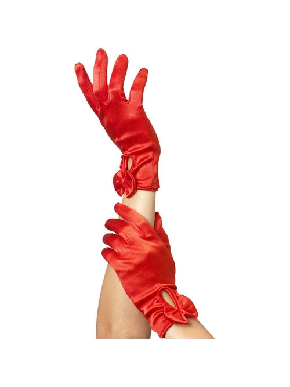 Gloves Short Red with Bow 5020570038352