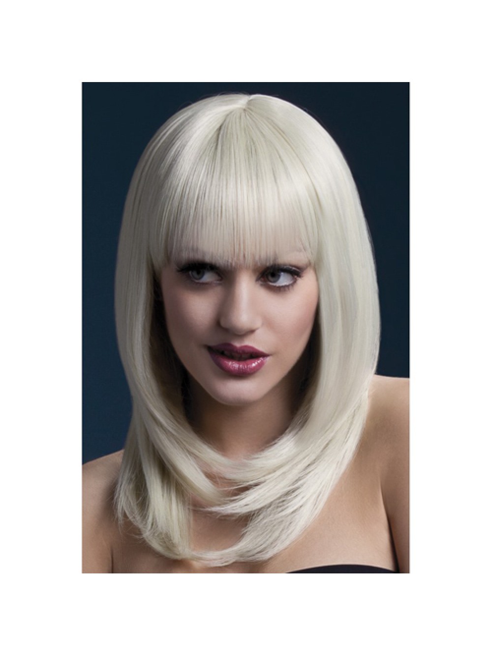Long Wig With Fringe - Blonde 5020570425220