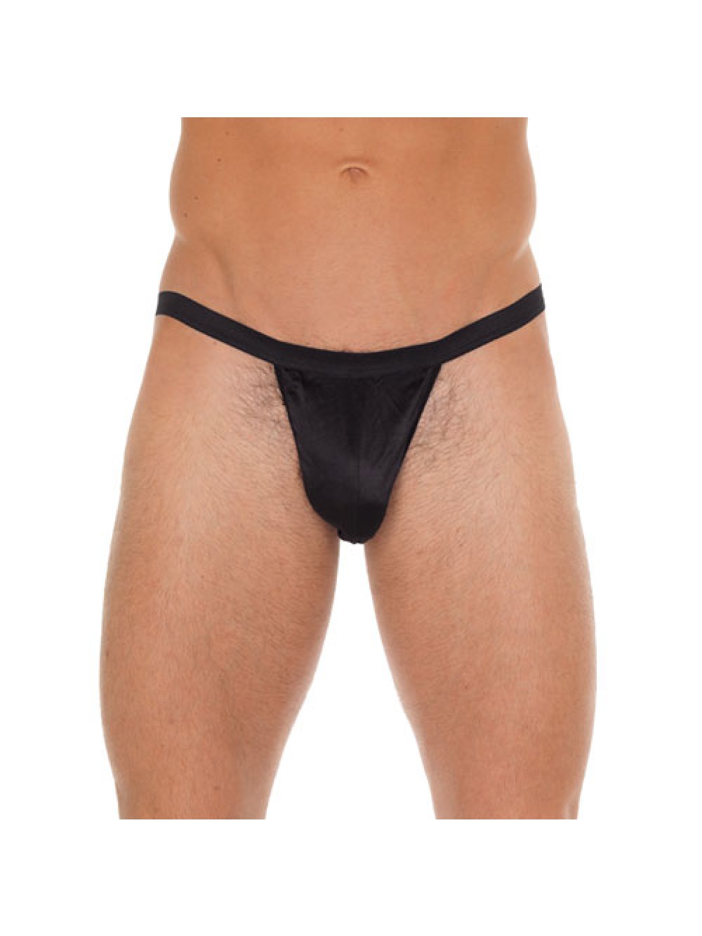 Mens Black G-String With Black Pouch 8718924223581