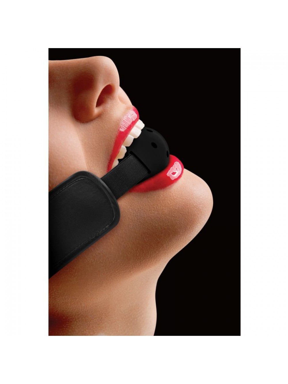 OUCH BRACE BALL GAG BLACK 8714273952059