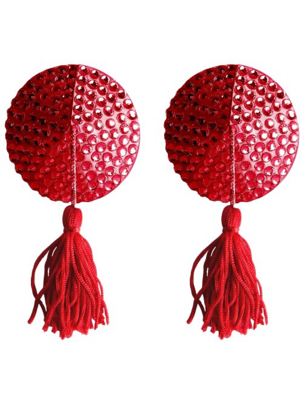 ROUND NIPPLE TASSELS OUCH! NIPPLE COVERS RED 8714273948168