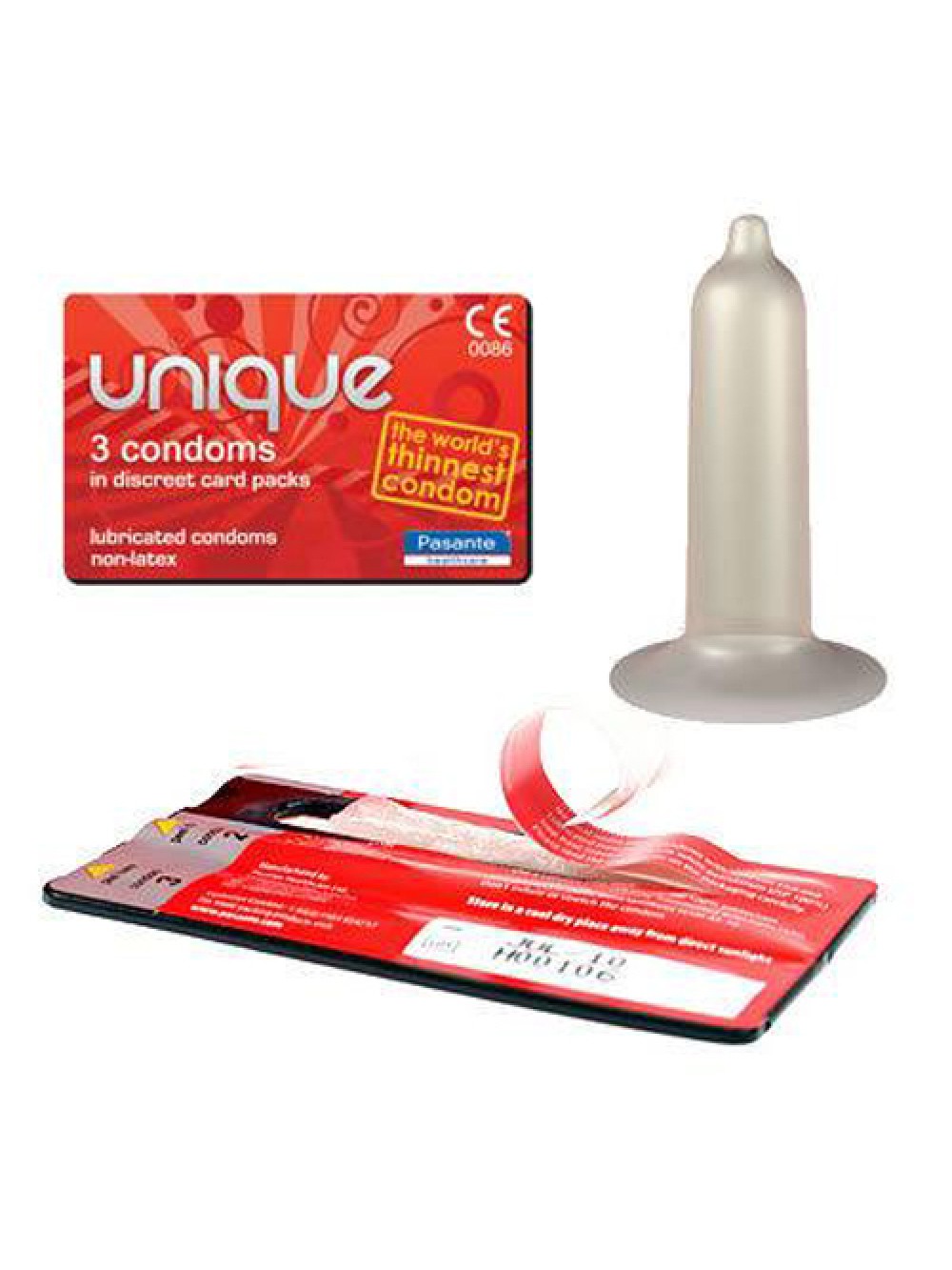 Pasante Unique Latexfree Condoms 3pcs 5060150680212