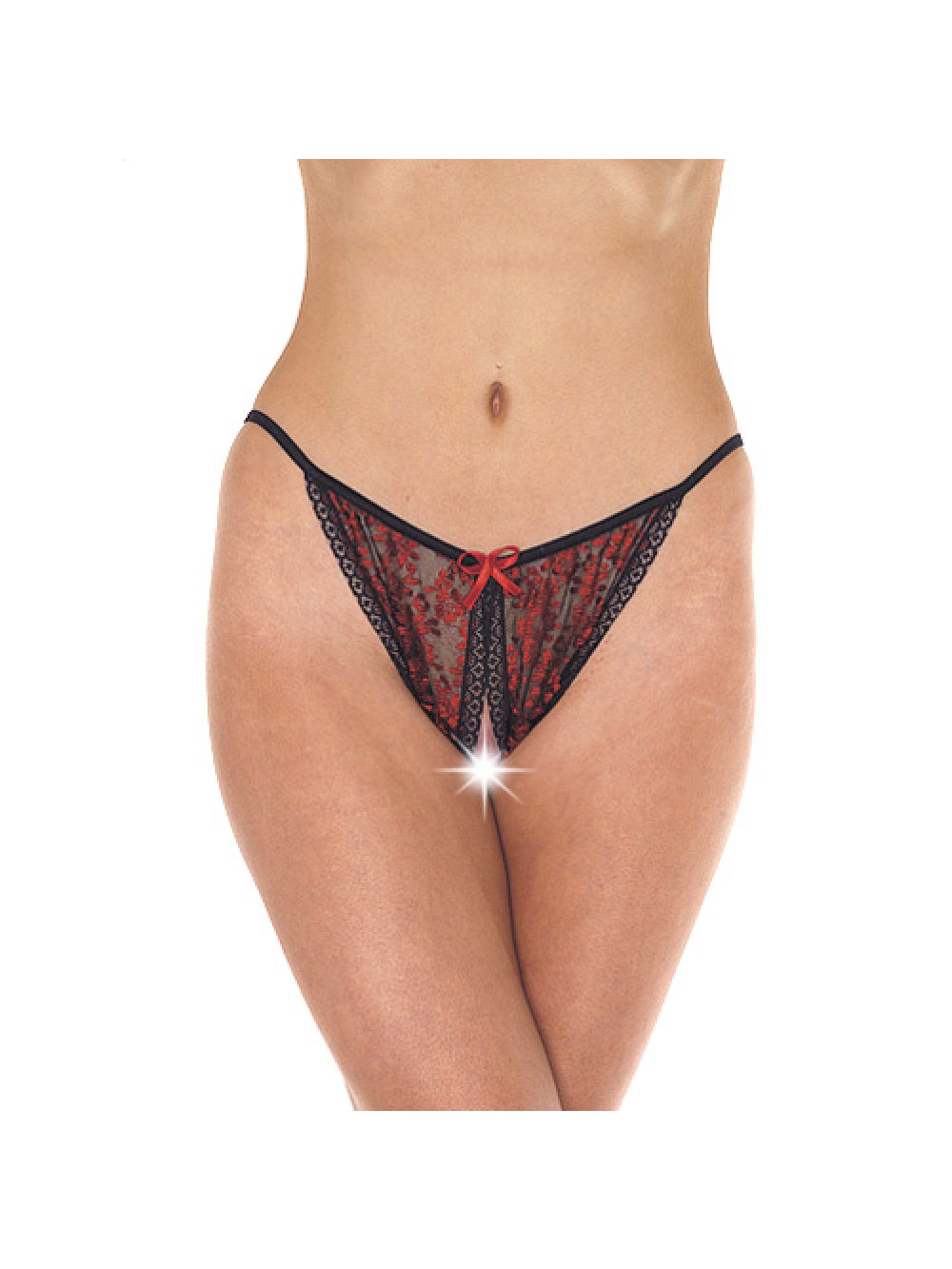 Red And Black Tanga Open Brief 8718924220986