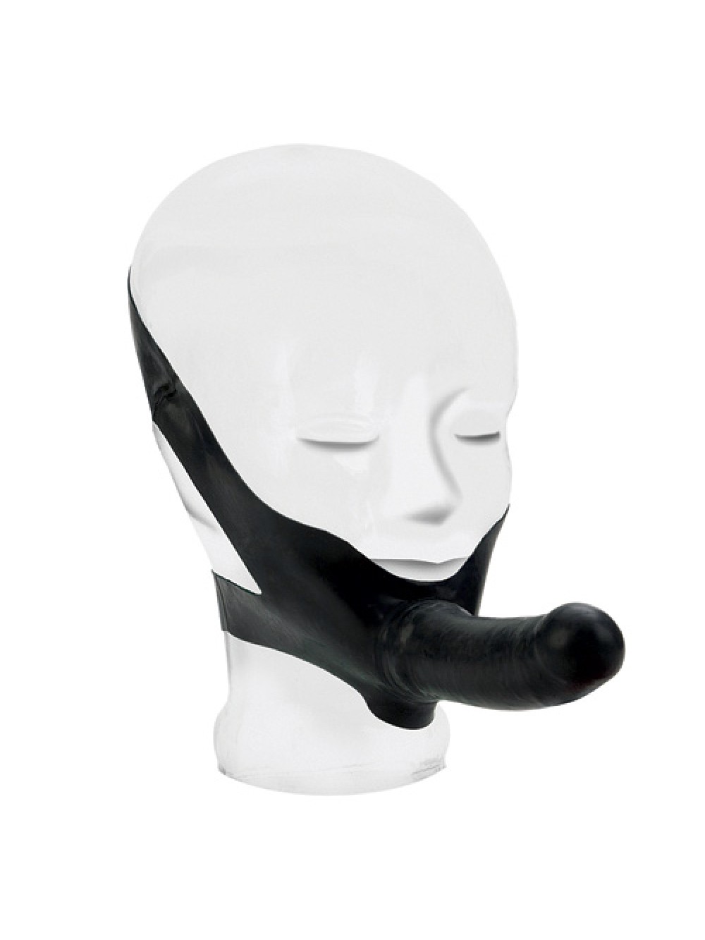 The Accommodator Face Strap On Dildo Black 716770065742