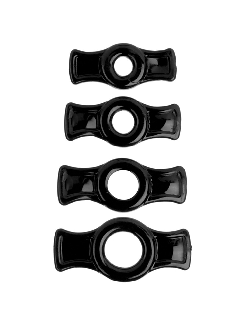 TitanMen Cock Ring Set - Black 782421016951