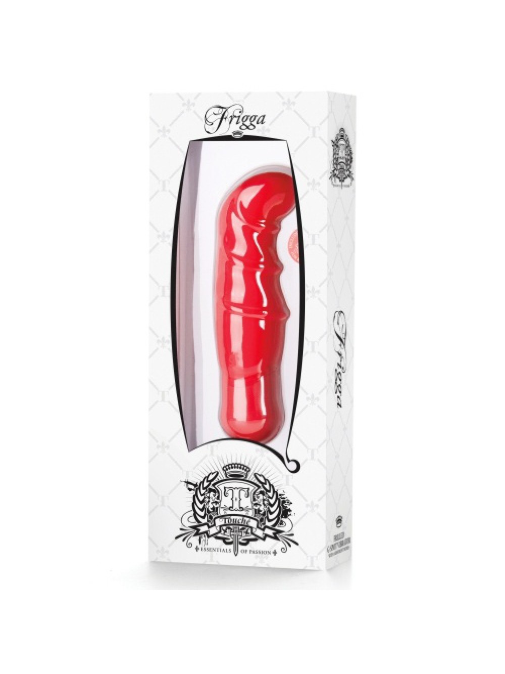 FRIGGA RED VIBRATOR WHITE PACKAGE