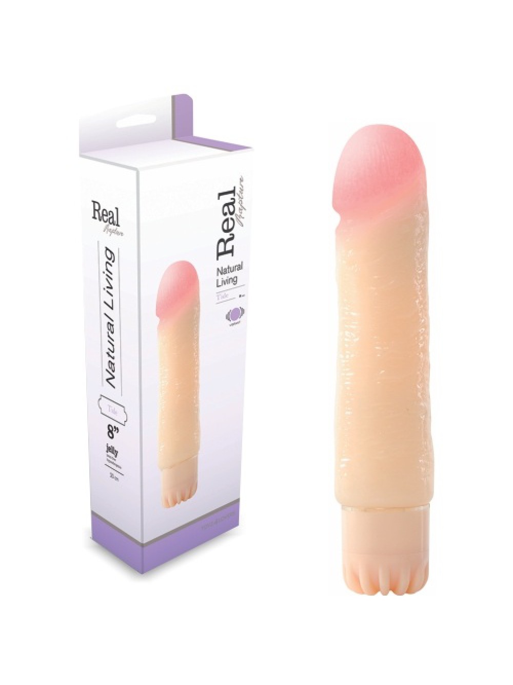 REAL RAPTURE TIDE JELLY VIBRATOR 8''