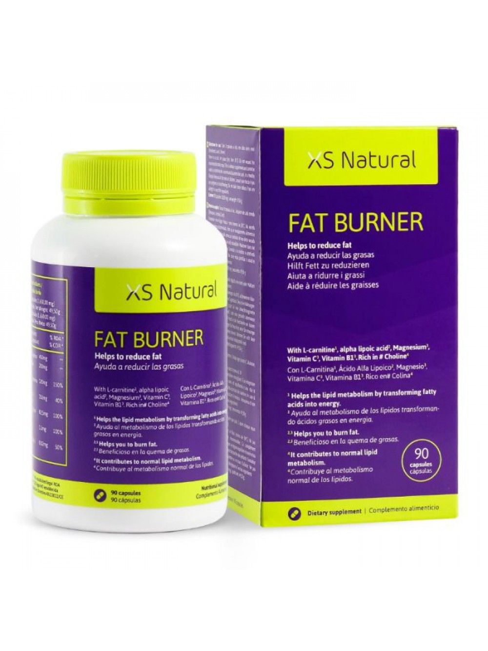 XS NATURAL FAT BURNER FAT BURNING WEIGHT LOST SUPPLEMENT 8437012718777