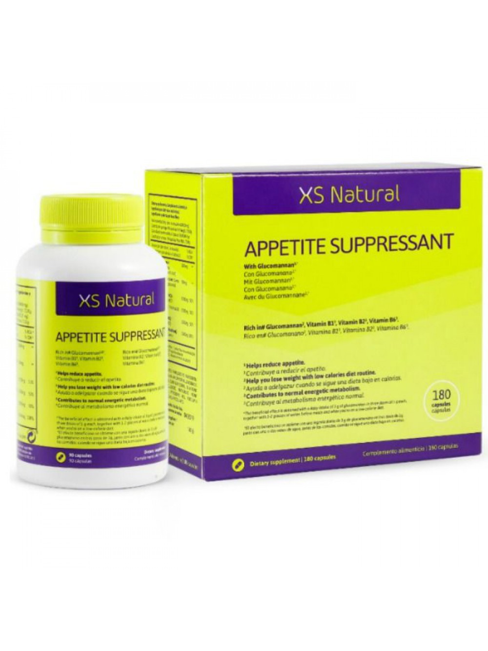 XS NATURAL SUPPRESANT CAPSULES TO REDUCE APPETITE 8437012718760