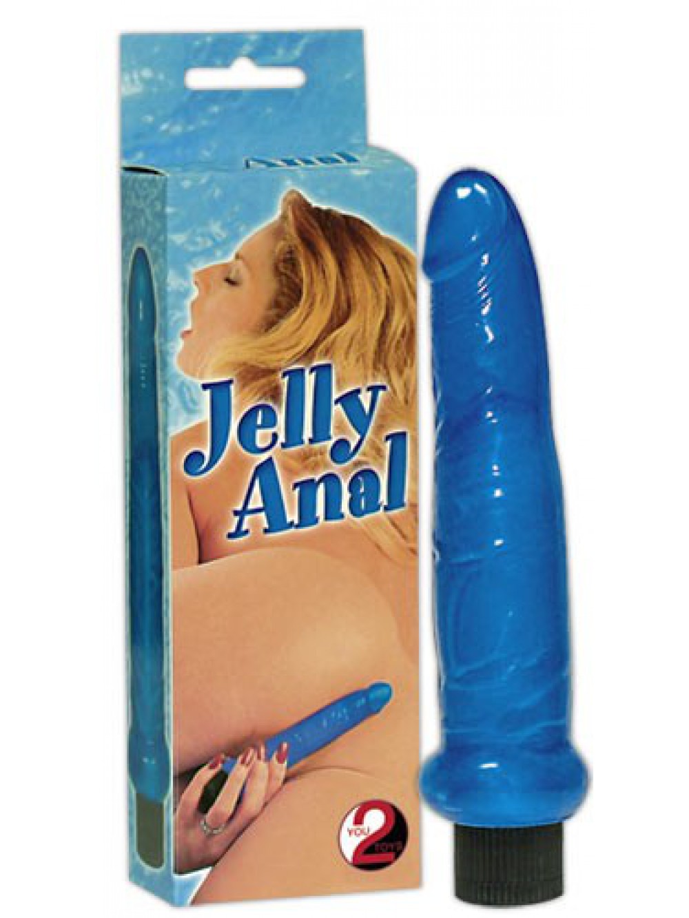 JELLY ANAL VIBRATOR BLUE