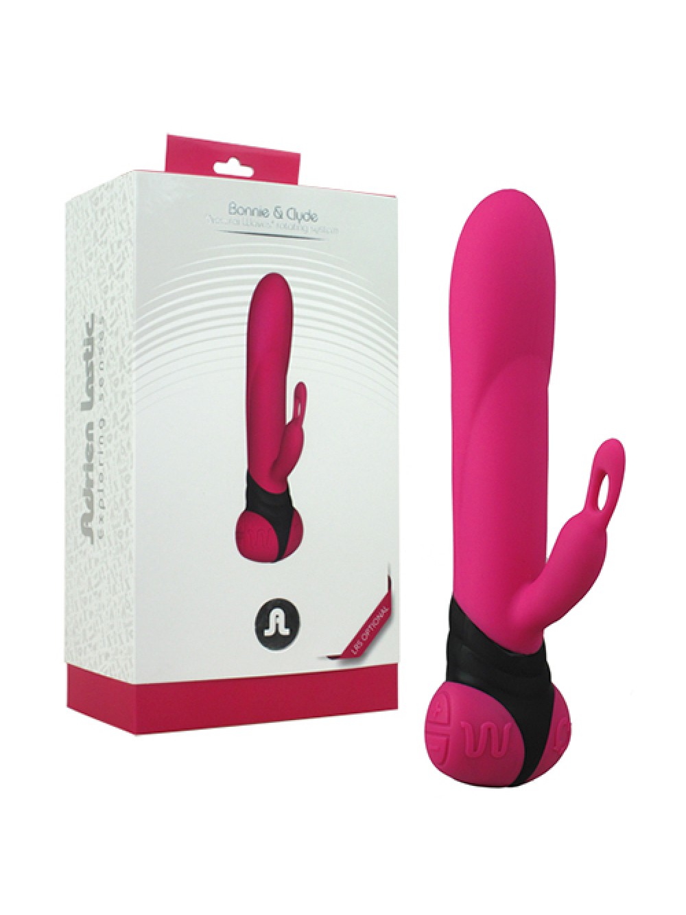 ADRIEN LASTIC BONNIE & CLYDE VIBRATOR PINK