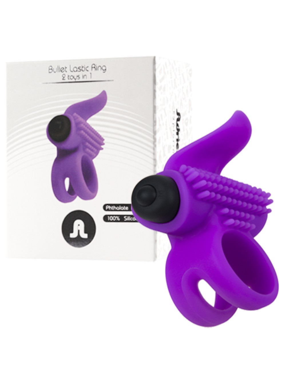 ADRIEN LASTIC BULLET LASTIC RING COCKRING PURPLE