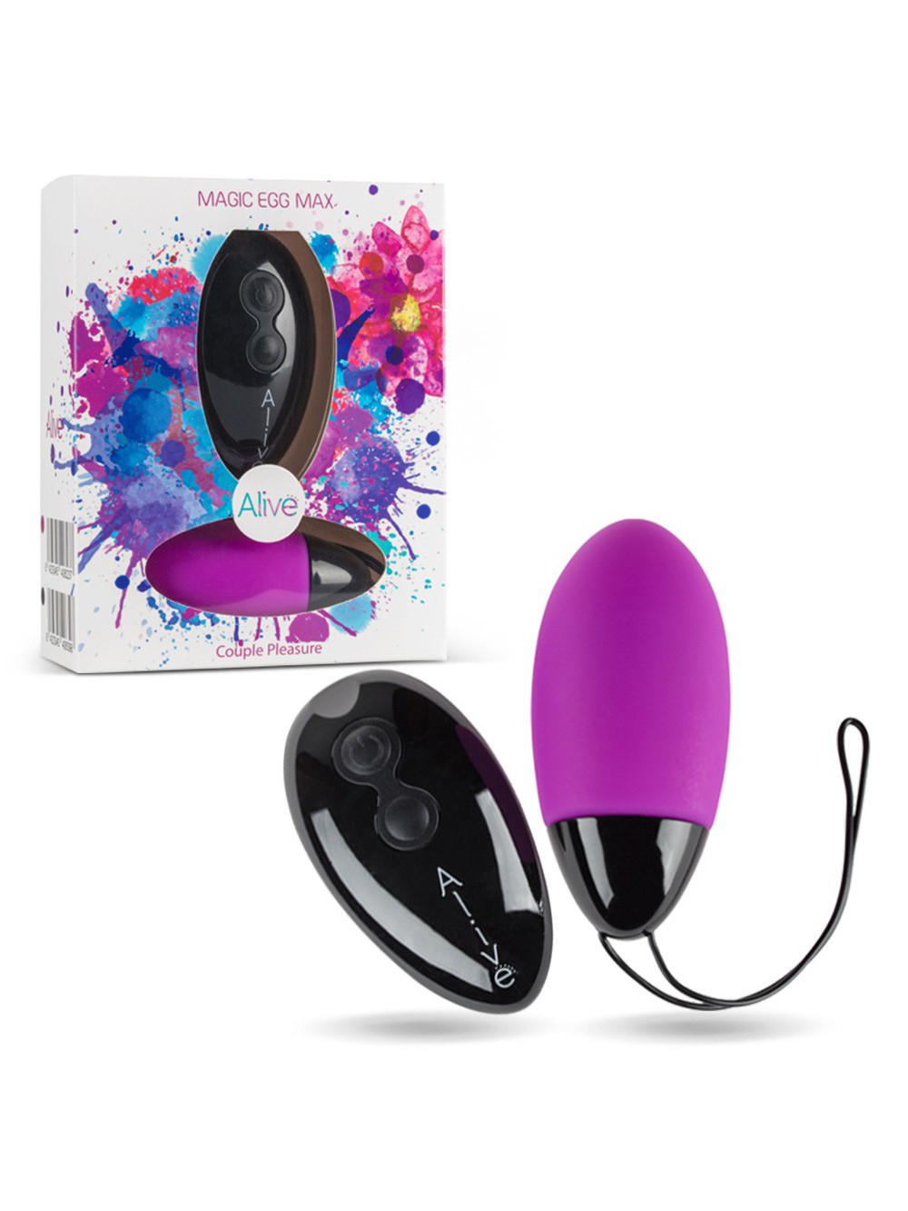 ALIVE MAGIC EGG MAX VIBRATING EGG WITH REMOTE CONTROL PURPLE