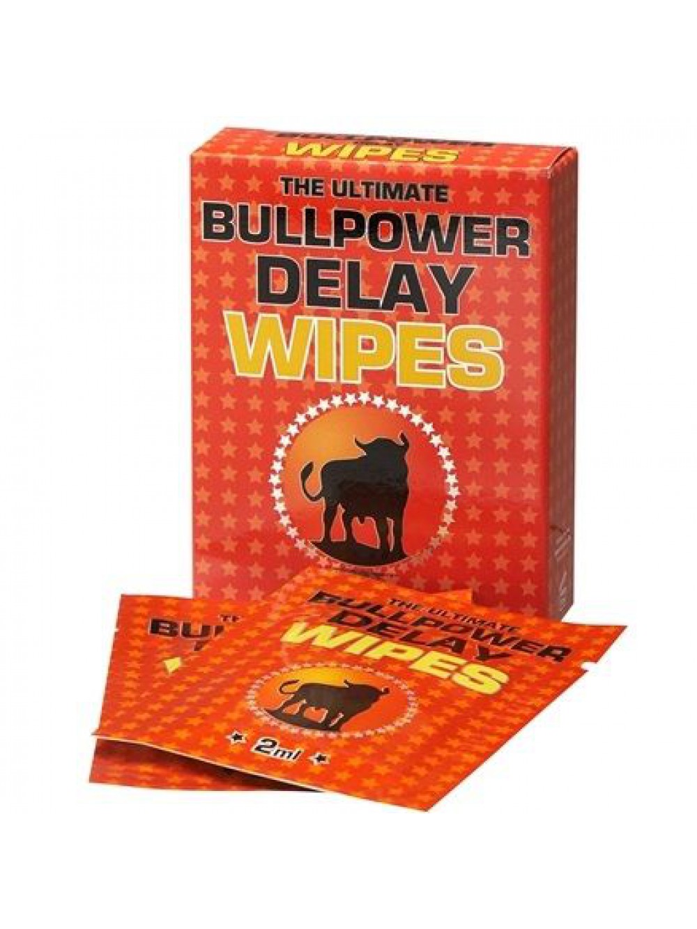 6 Bustine ritardanti monouso Bull Power Wipes Delay