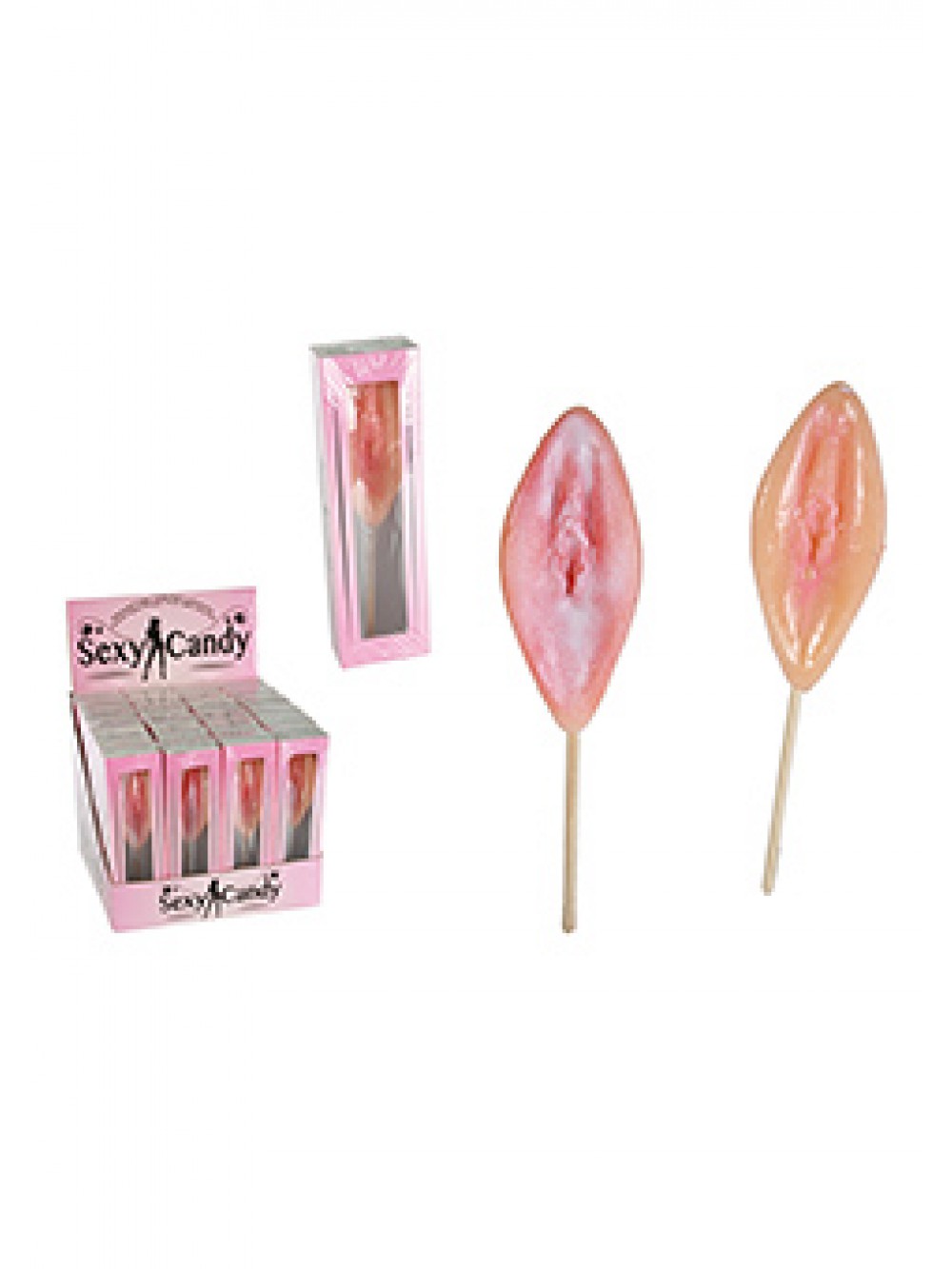 CANDY LOLIPOP STRAWBERRY DISP 24PCS