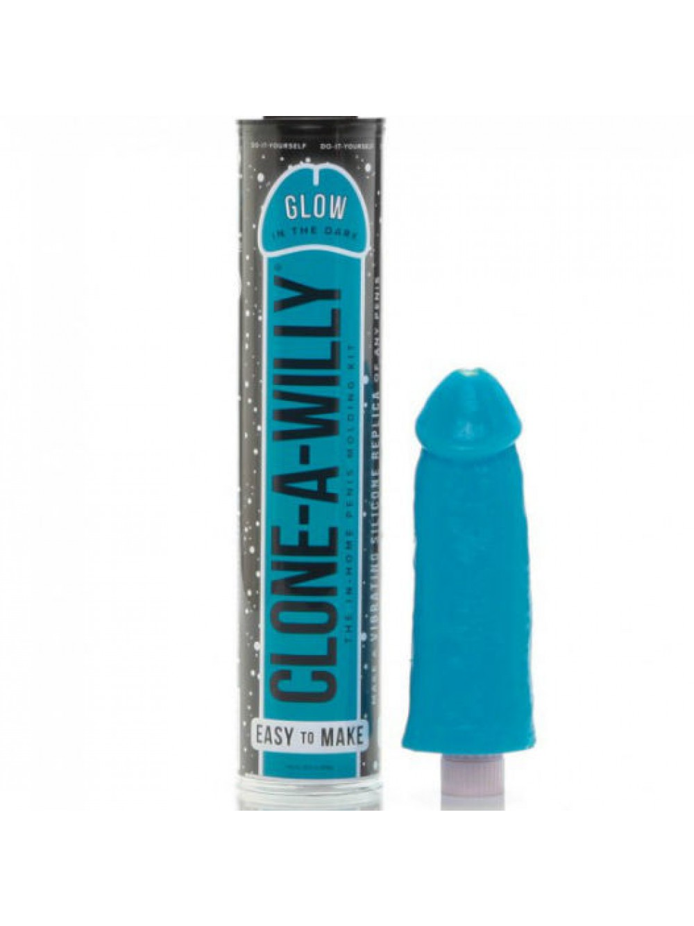 CLONE A WILLY  CLONE GLOW IN THE DARK BLUE VIBRATING KIT