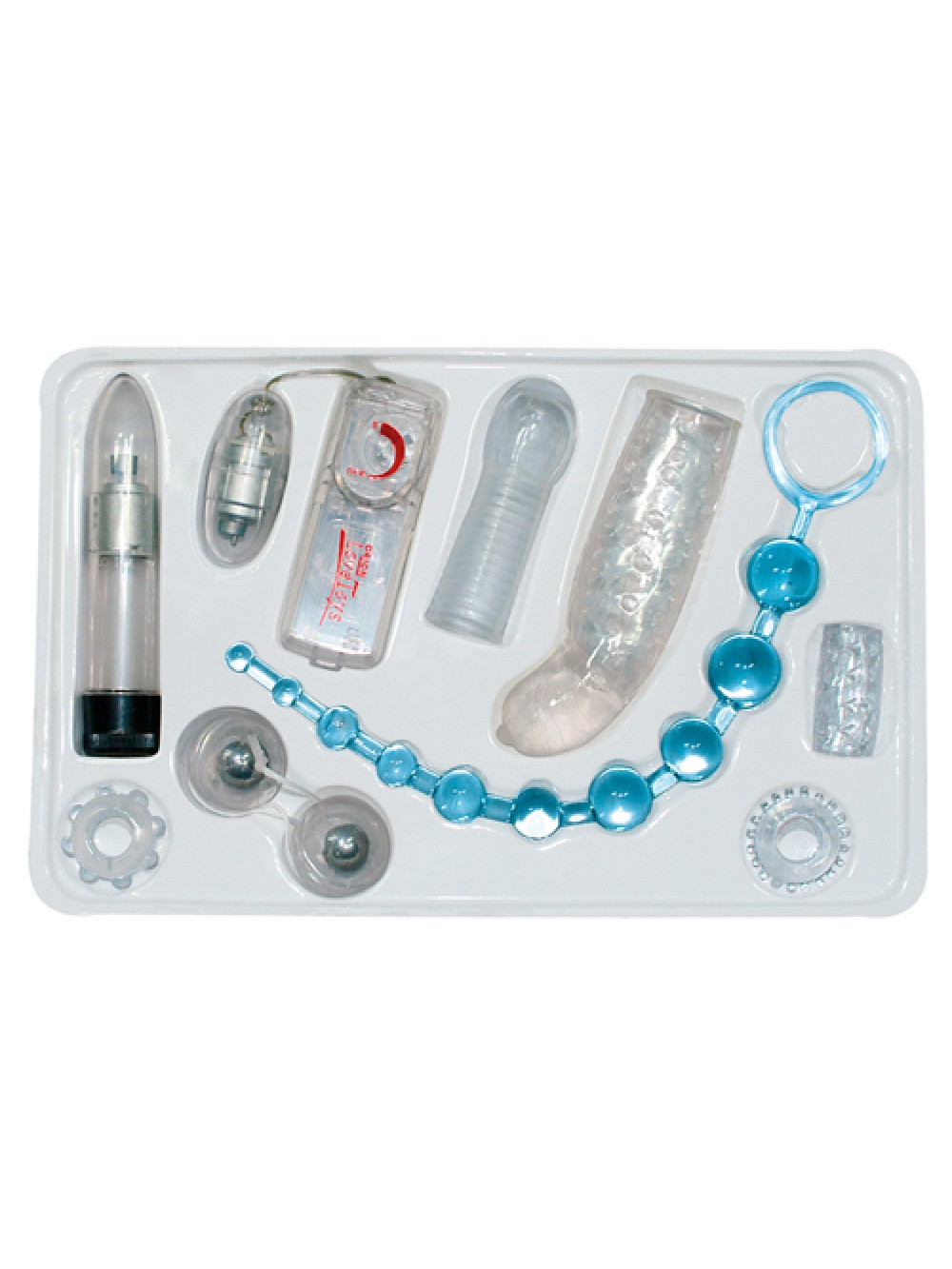 KIT SEX TOY TRASPARENTI CRYSTAL CLEAR