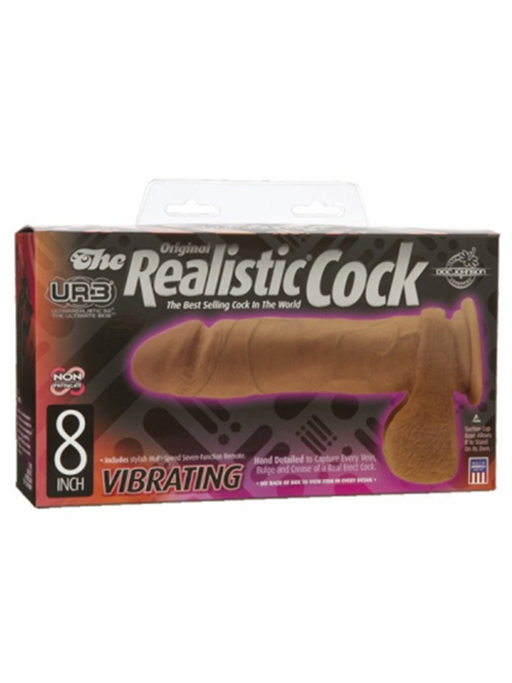 THE REALISTIC COCK VIBRATOR UR3 8'' LATIN