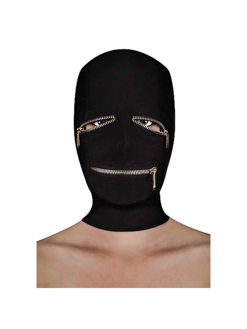 Maschera Extreme Zipper con Zip sugli Occhi e sulla Bocca