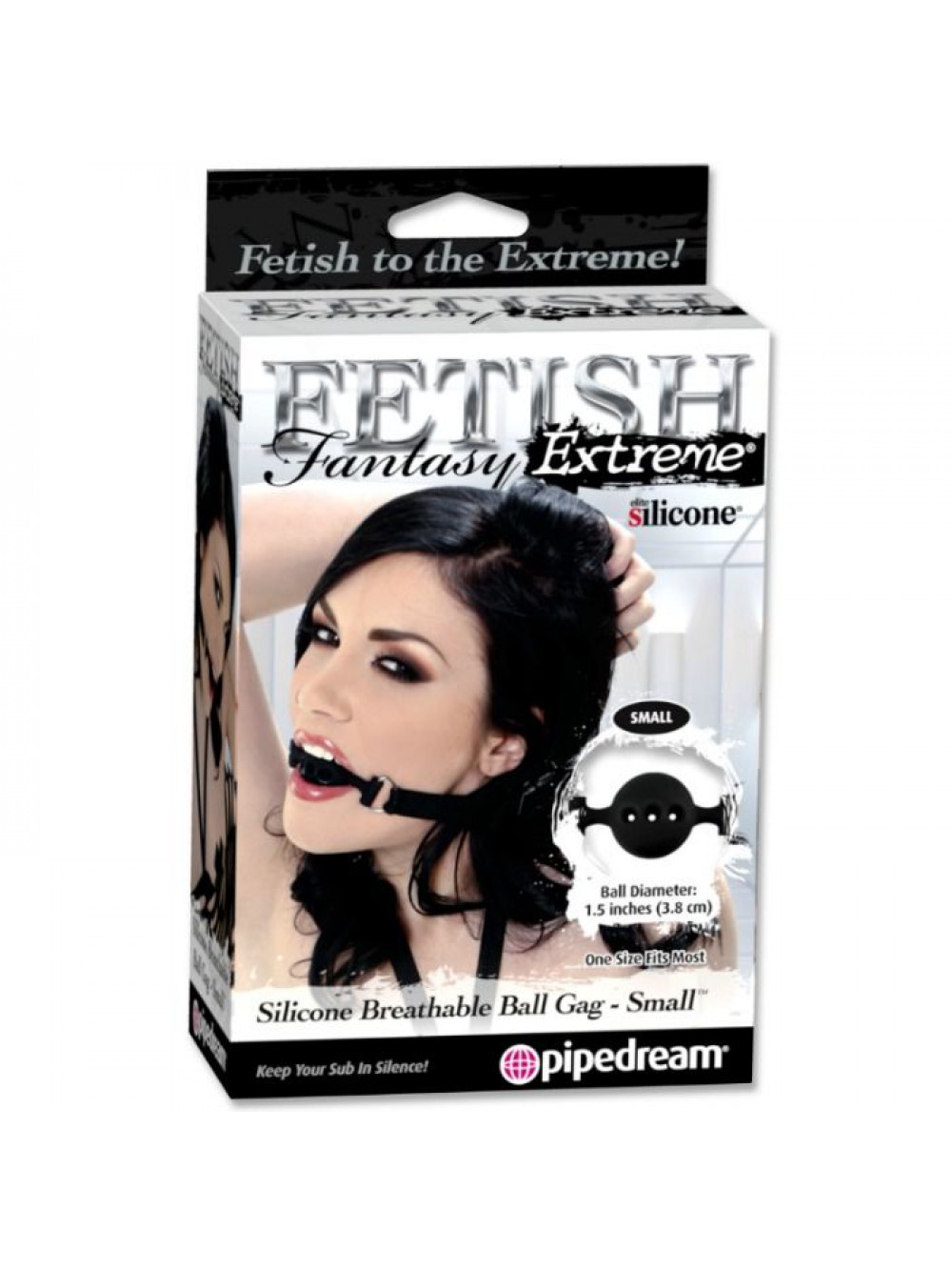 EXTREME SILICONE BREATHABLE BALL GAG-SMALL