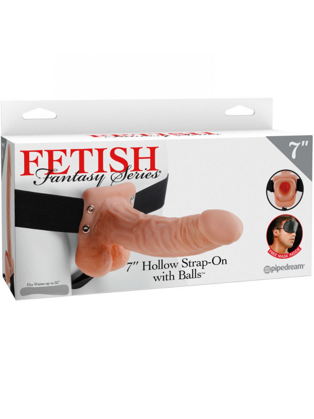 FALLO STRAP-ON CAVO FETISH FANTASY SERIES 7 HOLLOW STRAP ON WITH BALLS FLESH