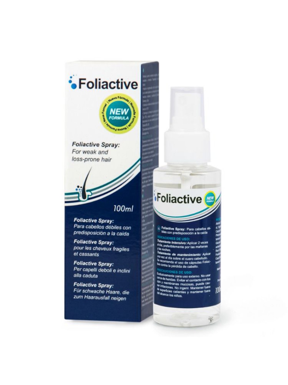 FOLIACTIVE SPRAY. SPRAY TO PREVENT HAIR LOSS AND STIMULATE GROWTH