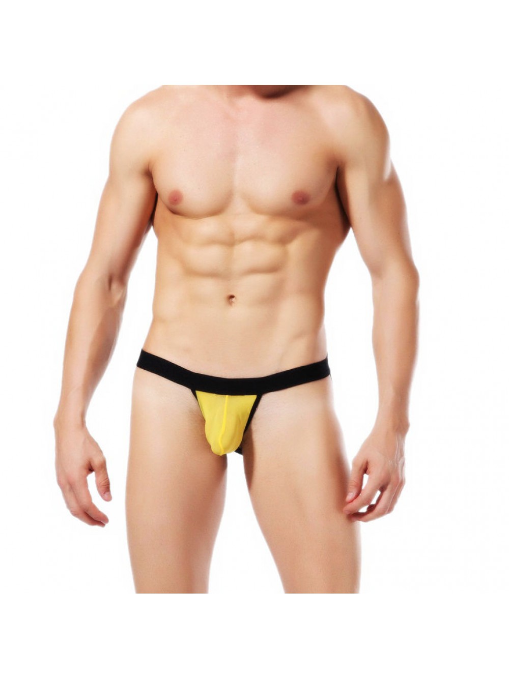 Goodfellas Mens Jockstrap, Giallo/Nero (gelb / schwarz), XL