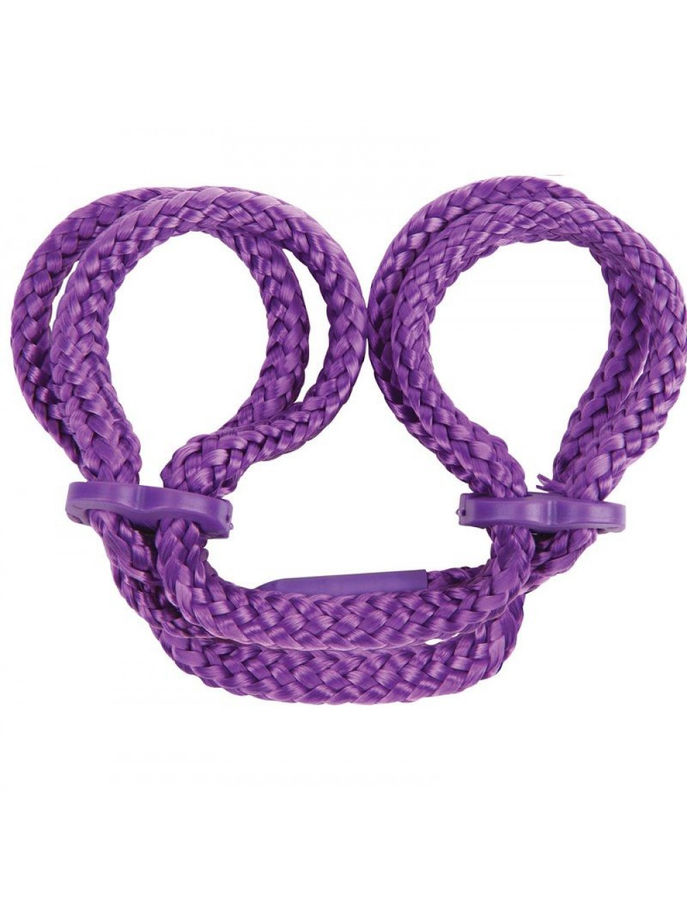 JAPANESE SILK LOVE ROPE ANKLE CUFFS PURPLE