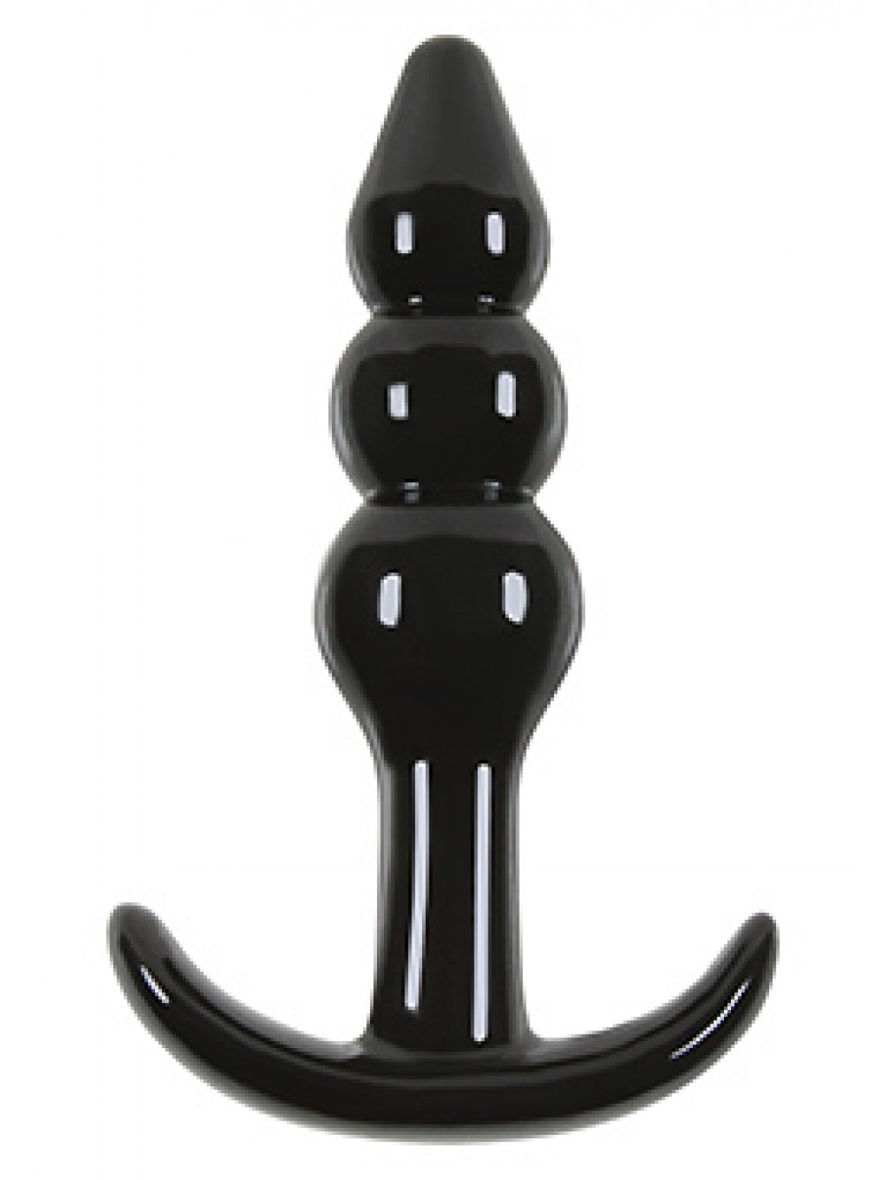 Sex Toys Anal Toys JELLY RANCHER T-PLUG RIPPLE BLACK Sexy Shop