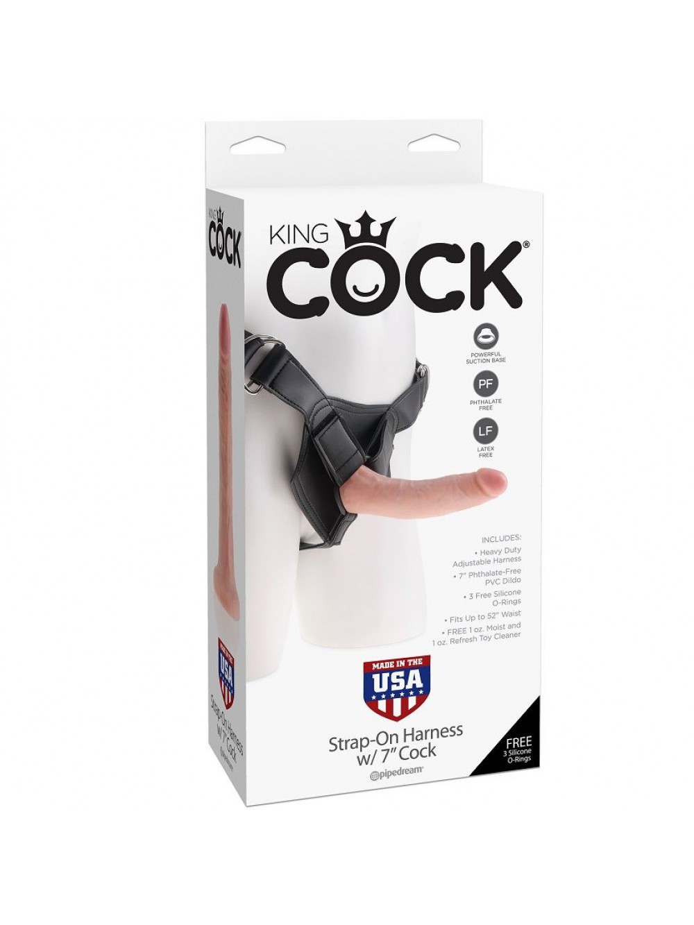 FALLO REALISTICO STRAP ON KING COCK STRAP-ON HARNESS W/ 7 COCK