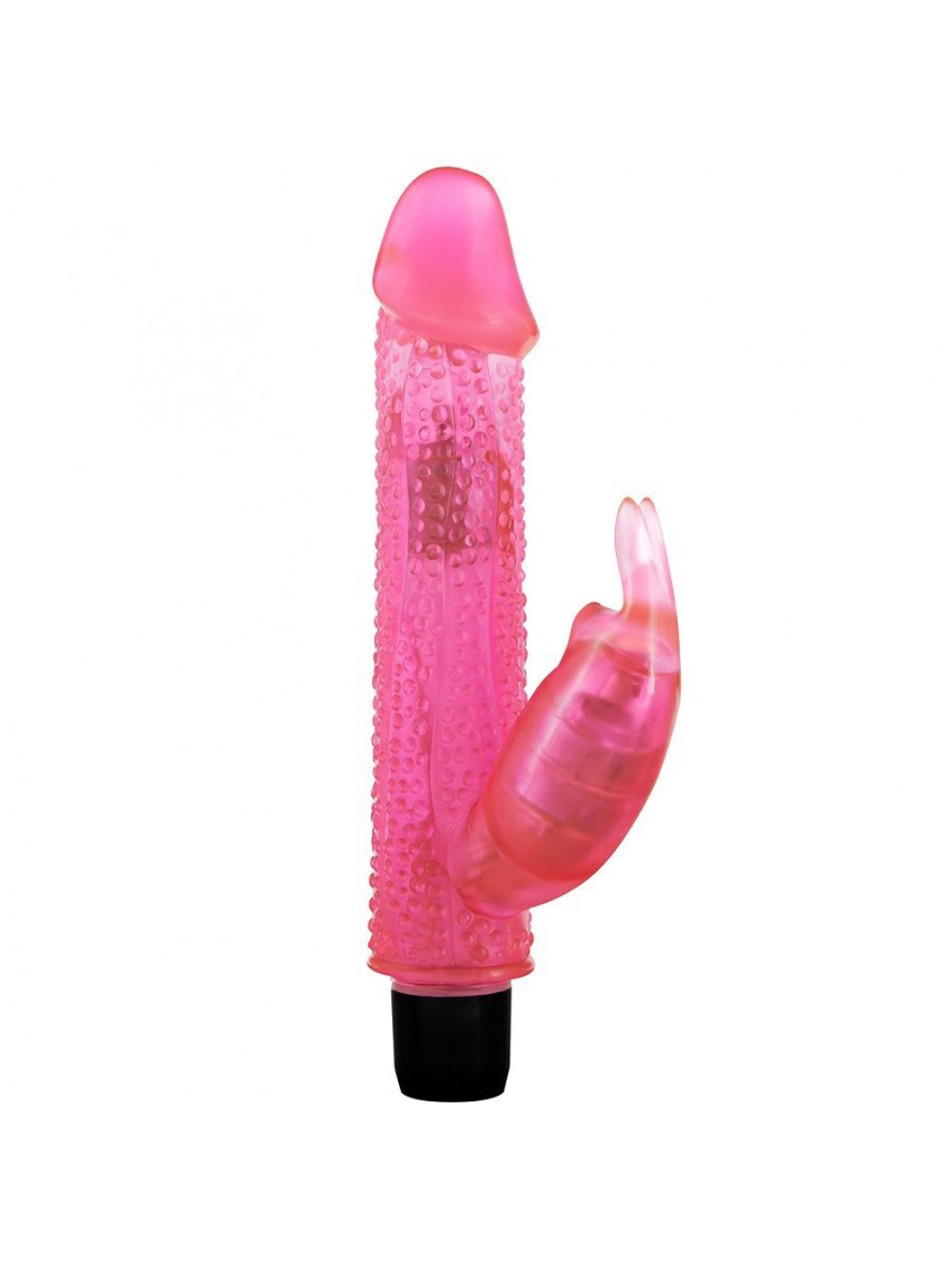 Vibratore Rabbit KNOBBLY WOBBLY PINK 20 x 3,5 cm.