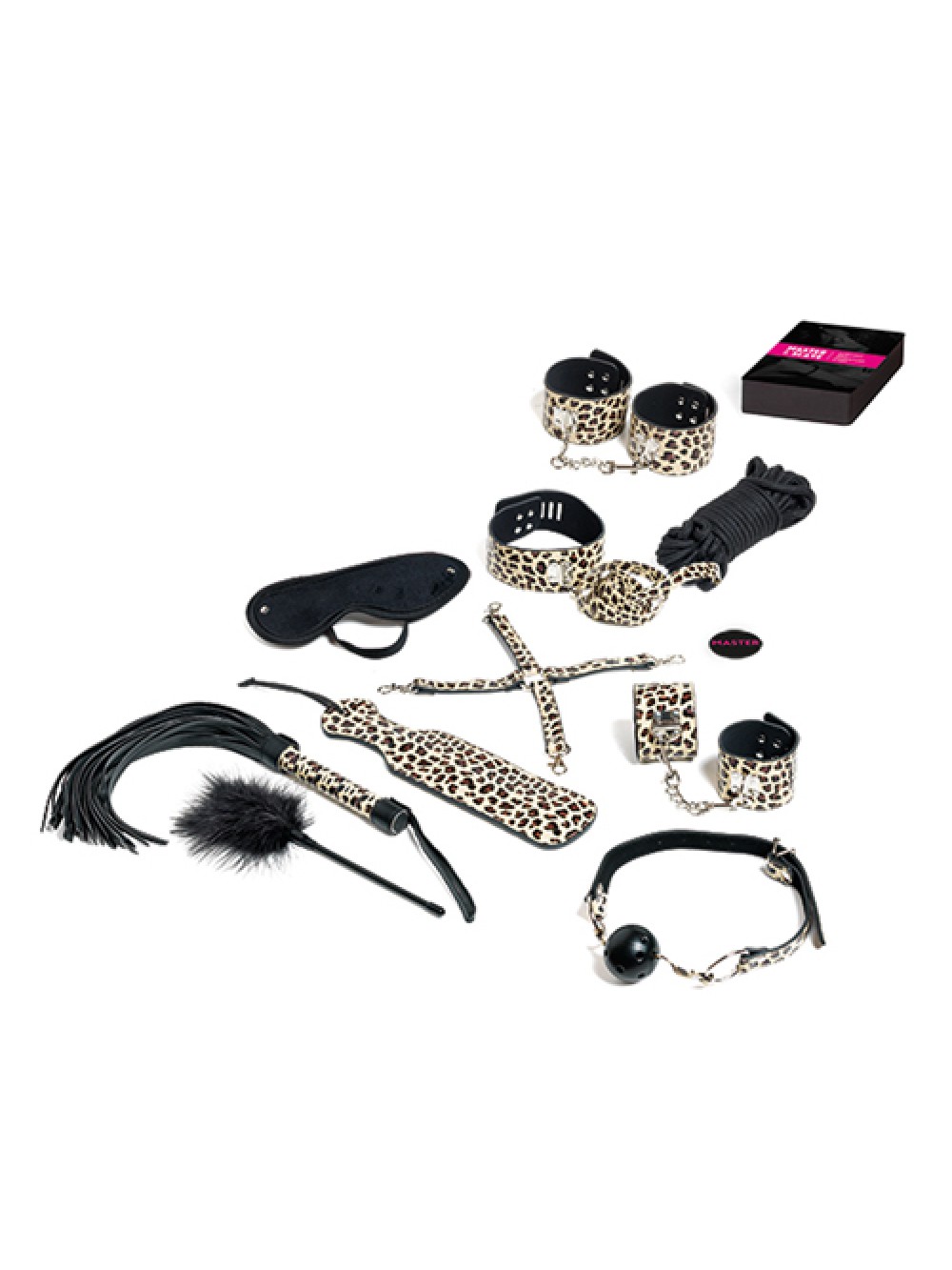 MASTER AND SLAVE PREMIUM - KIT BDSM - Noir, TU