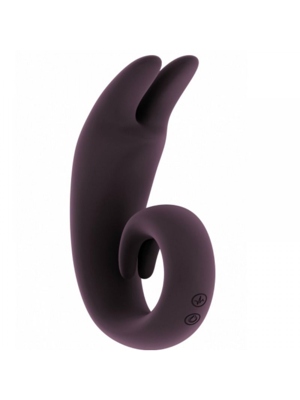 Mjuze Vibratore Ricaricabile e Snodabile 100% Silicone con Doppio Motore Lithe, Viola - 1 Prodotto