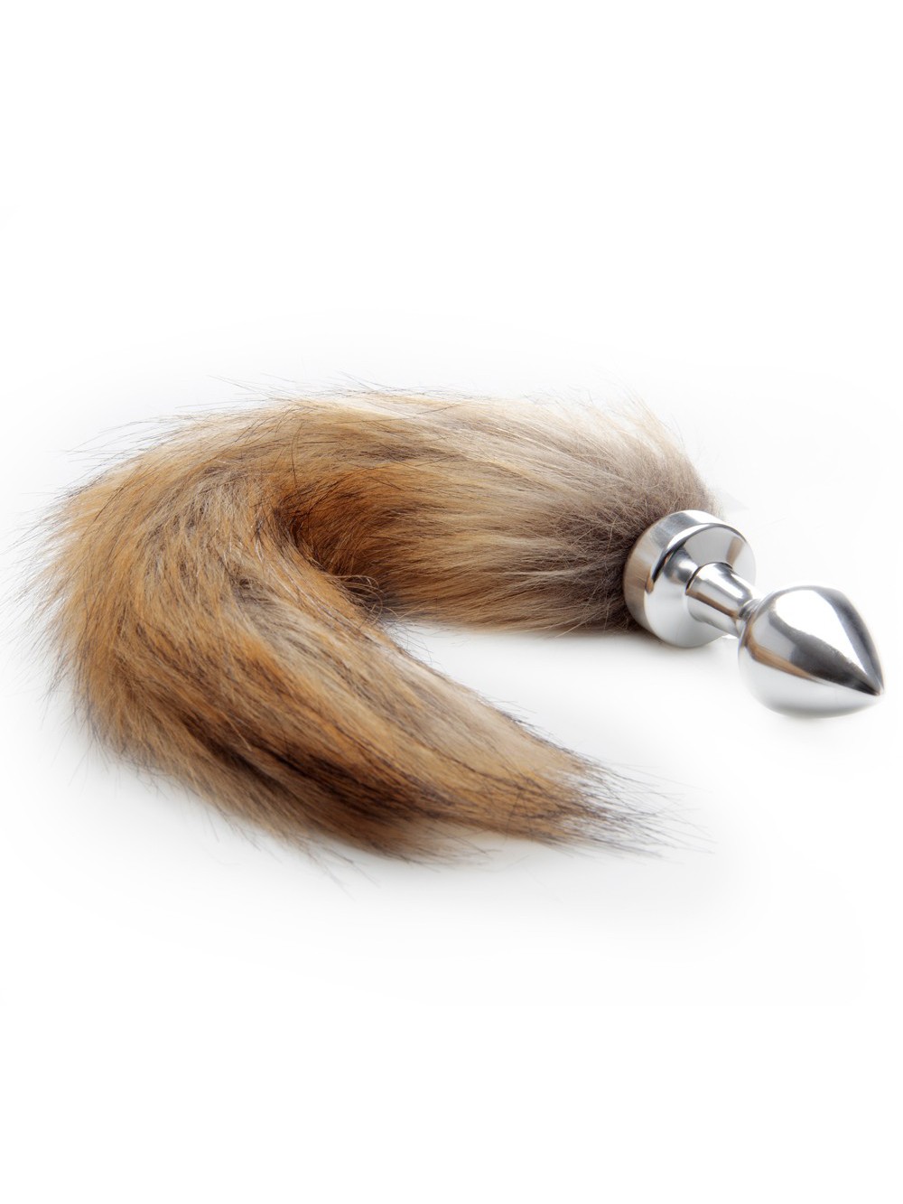 FOX TAIL BUTTPLUG SILVER
