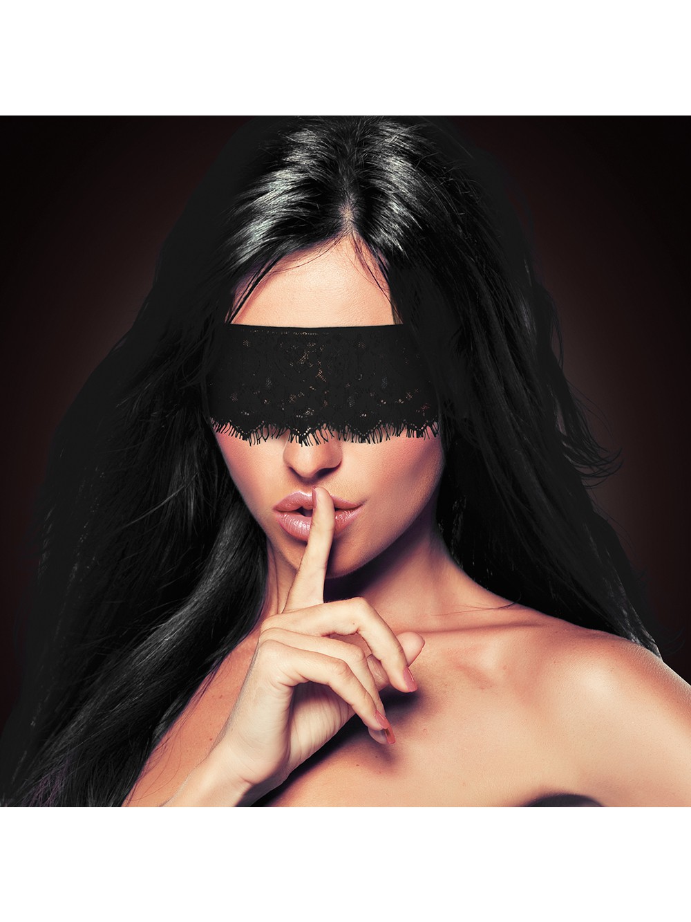 OUCH! MYSTERE LACE MASK BLACK