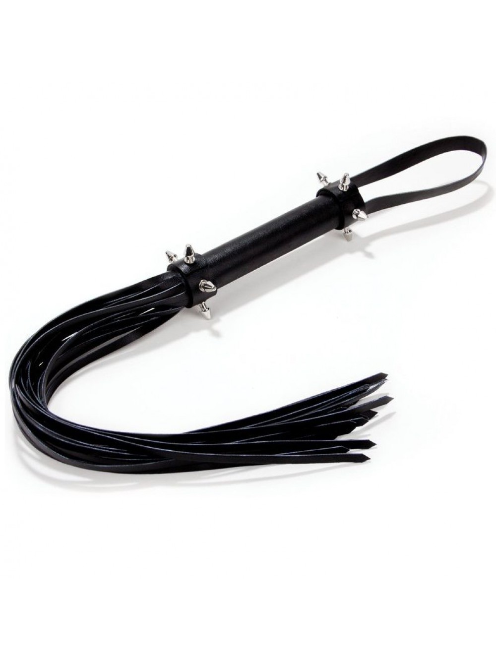 Ouch! Frusta in Pelle con Spuntoni in Metallo