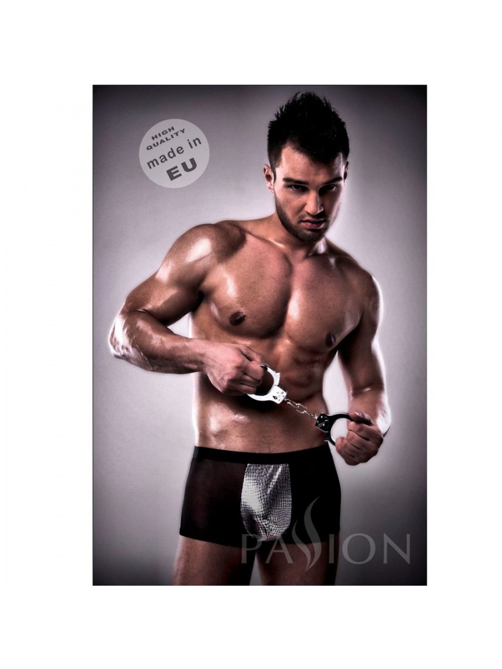 Boxer noir et argent 002 - S-M