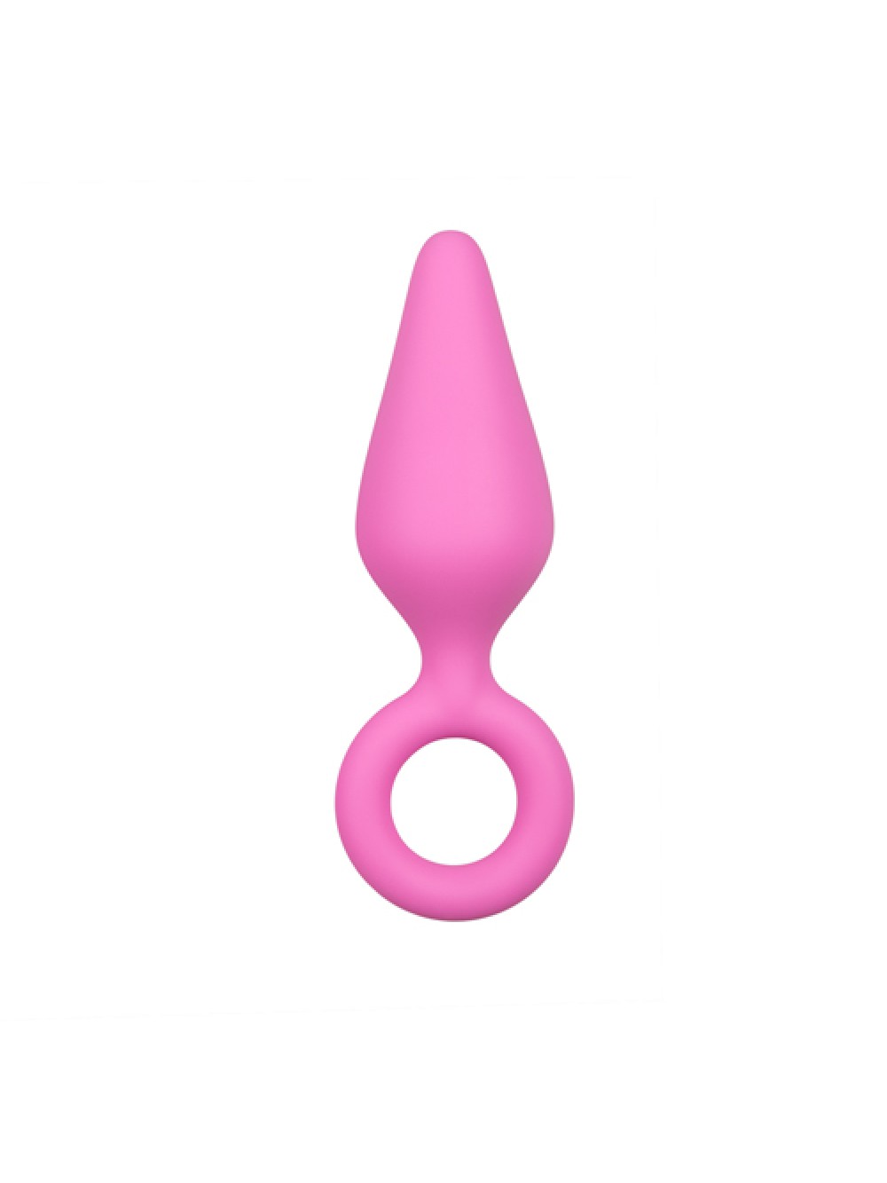 Buttplugs Plug anali Rosa con Anello di Estrazione - Medie