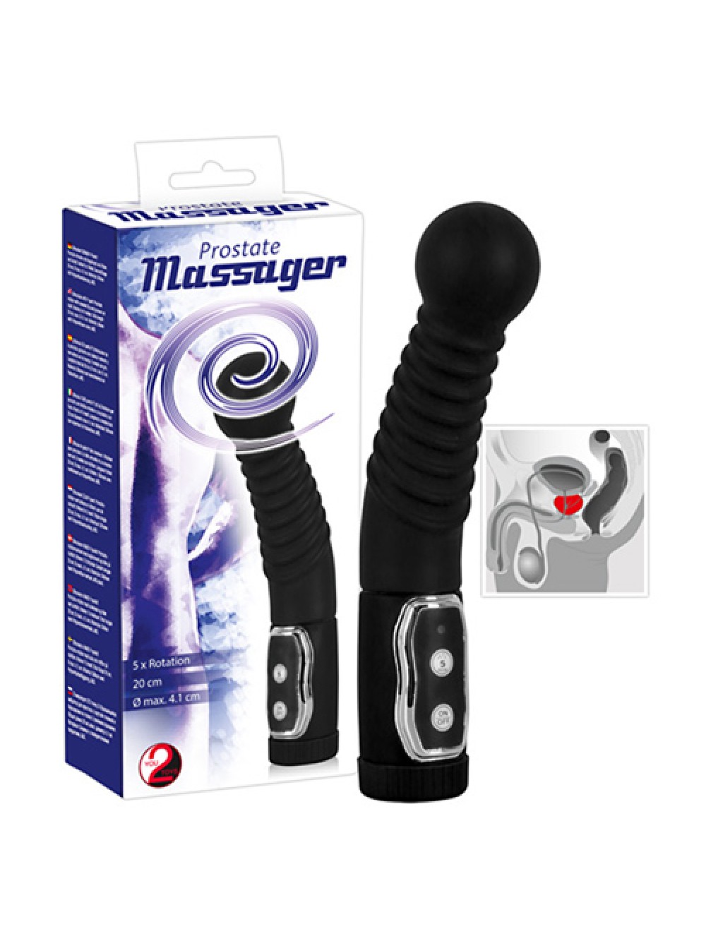 VIBRATORE PROSTATICO PROSTATE TWISTER MASSAGER